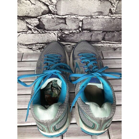 Brooks GTS Blue Gray Mesh Synthetic Lace Up Running Shoes Women Sz 11.5N US/44EU - Picture 9 of 16